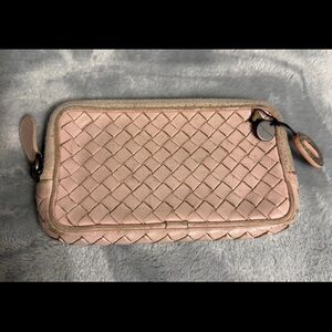 Bottega Veneta Pink Zip Pouch